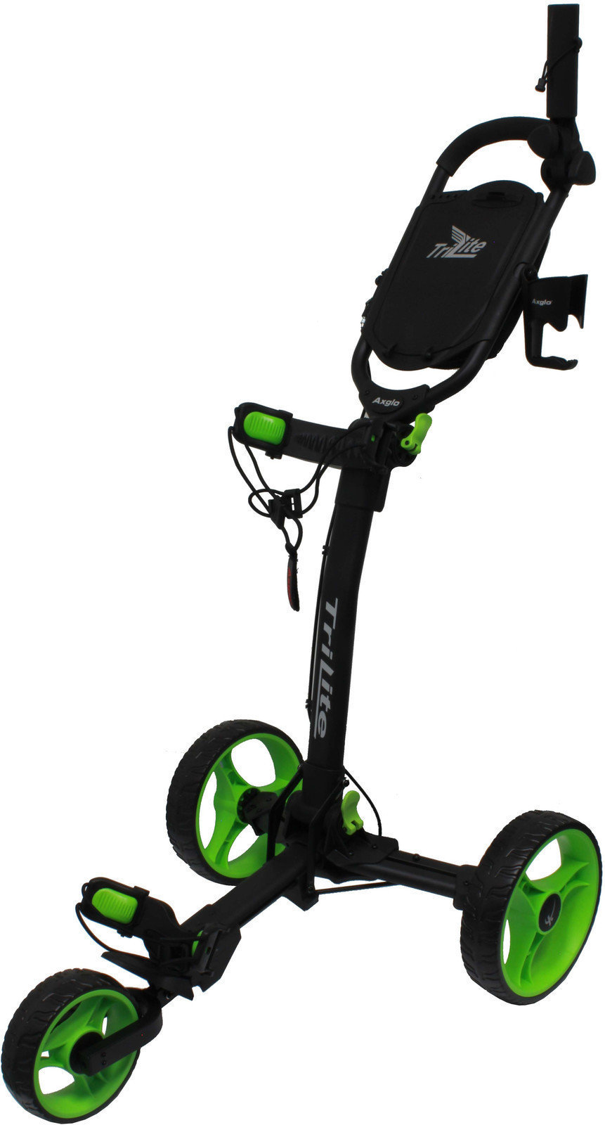 Axglo TriLite Black/Green Golf Trolley Axglo