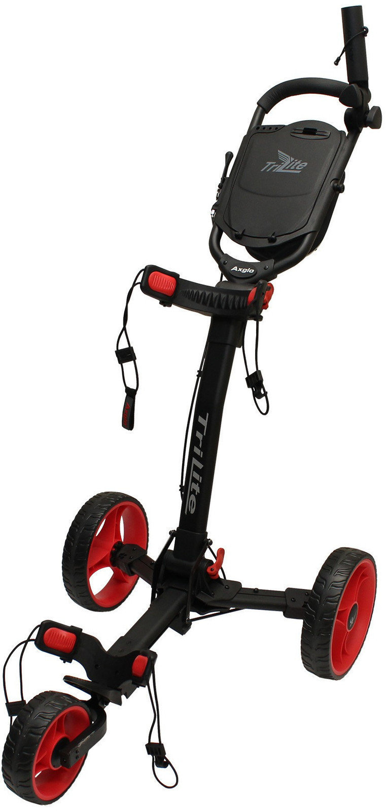 Axglo TriLite Black/Red Golf Trolley Axglo