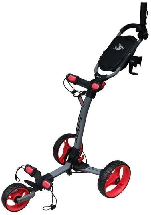 Axglo TriLite Grey/Red Golf Trolley Axglo