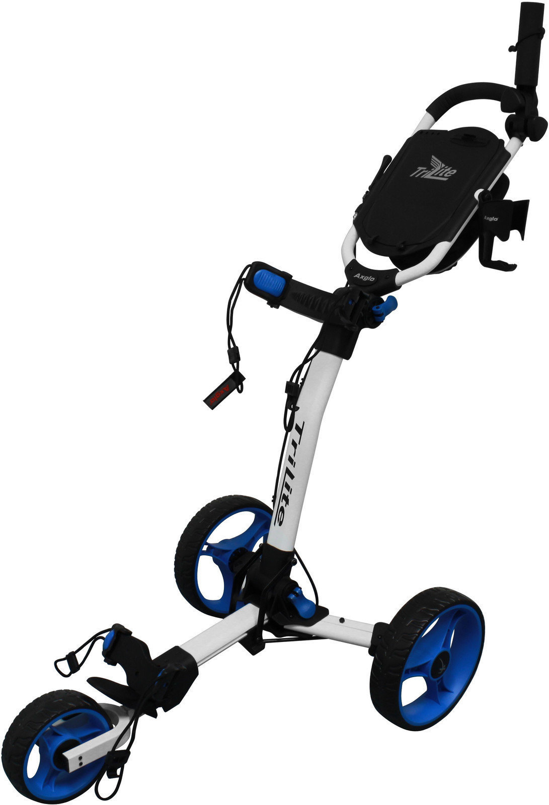 Axglo TriLite White/Blue Golf Trolley Axglo