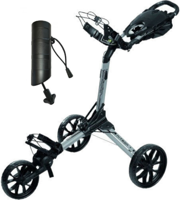 BagBoy Nitron Silver/Black Golf Trolley SET BagBoy