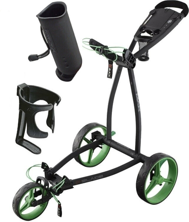 Big Max Blade IP Phantom/Lime Golf Trolley Deluxe SET Big Max