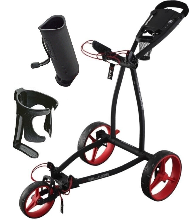 Big Max Blade IP Phantom/Red Golf Trolley Deluxe SET Big Max