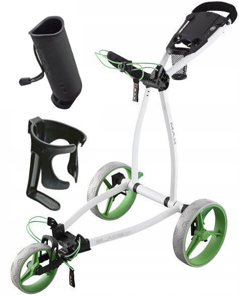 Big Max Blade IP White/Lime Golf Trolley Deluxe SET Big Max