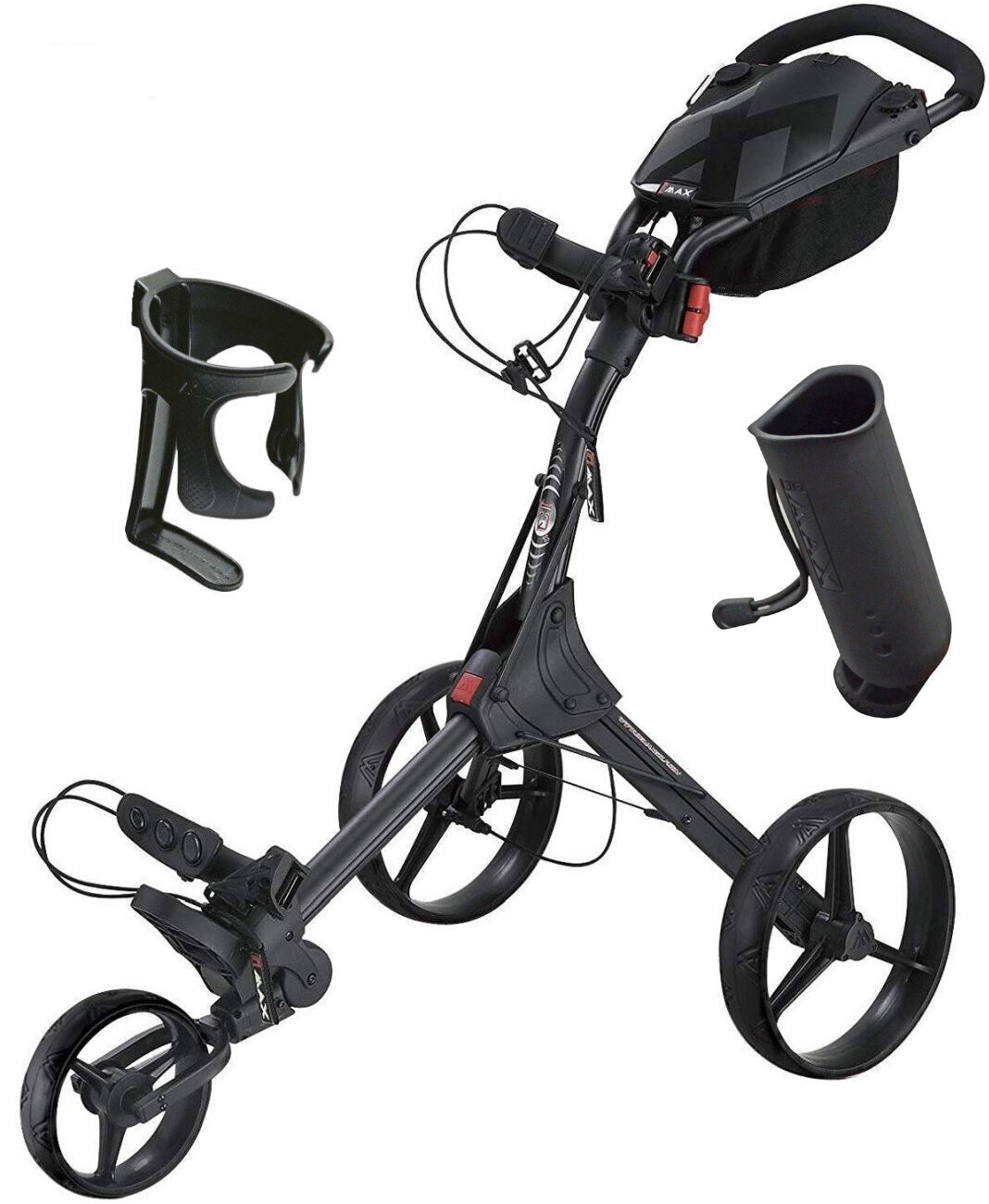 Big Max IQ+ Black/Black/Black Golf Trolley Deluxe SET Big Max