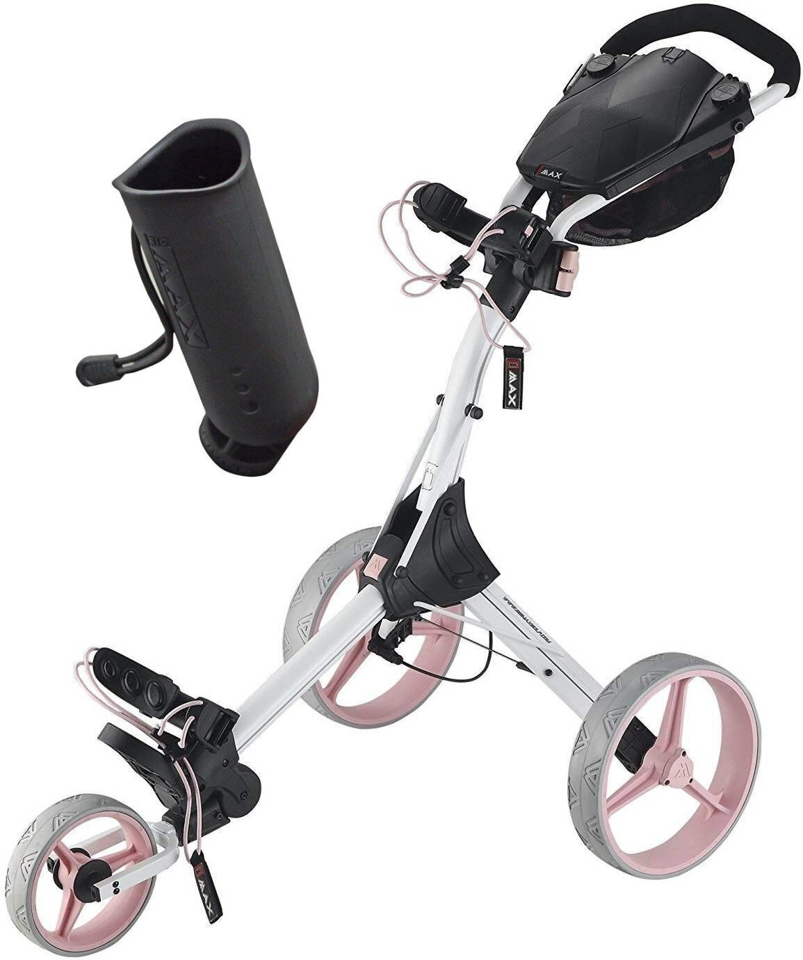 Big Max IQ+ White/Pink/Grey Golf Trolley SET Big Max