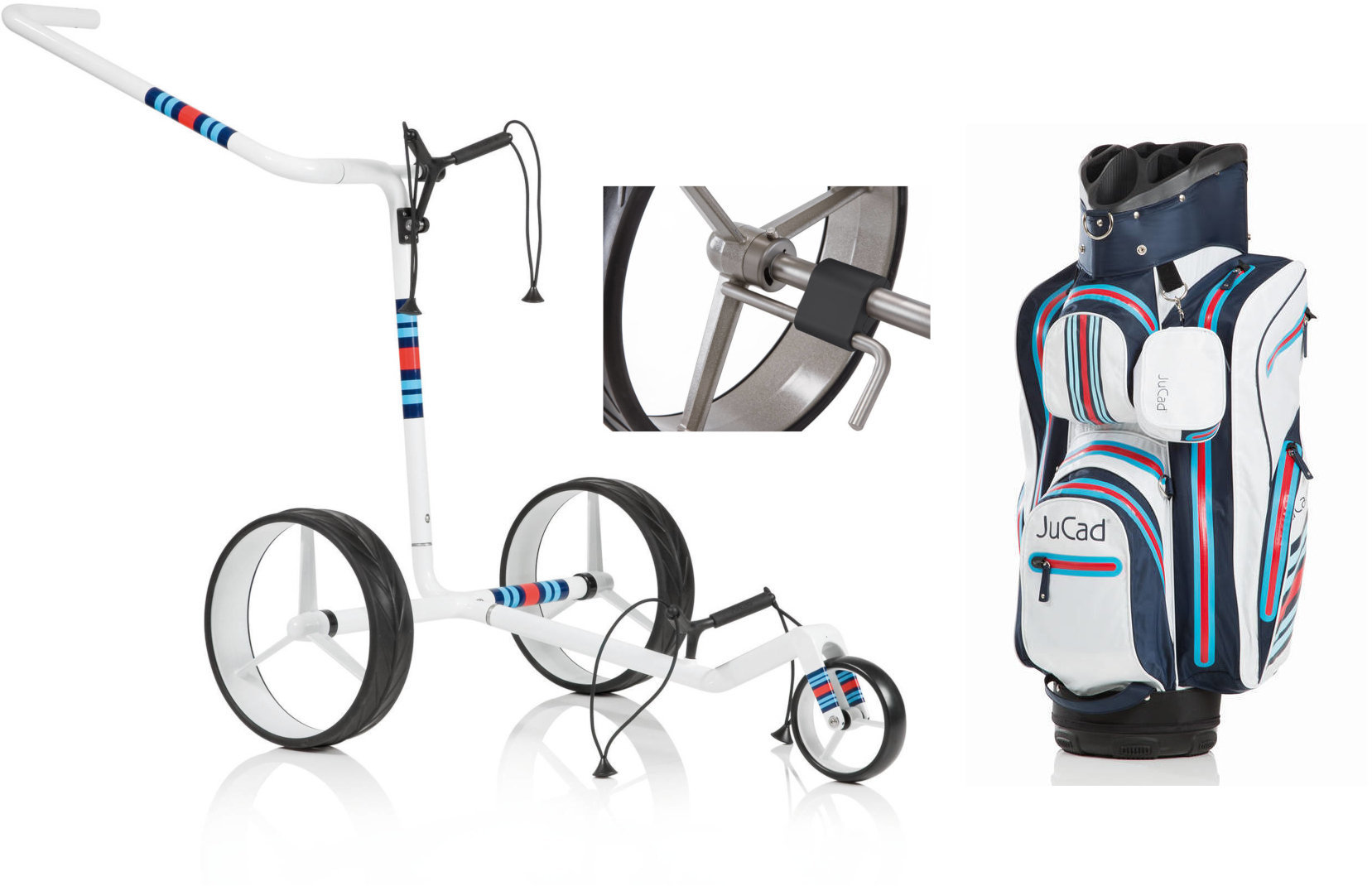 Jucad Carbon 3-Wheel Racing White Deluxe SET Jucad