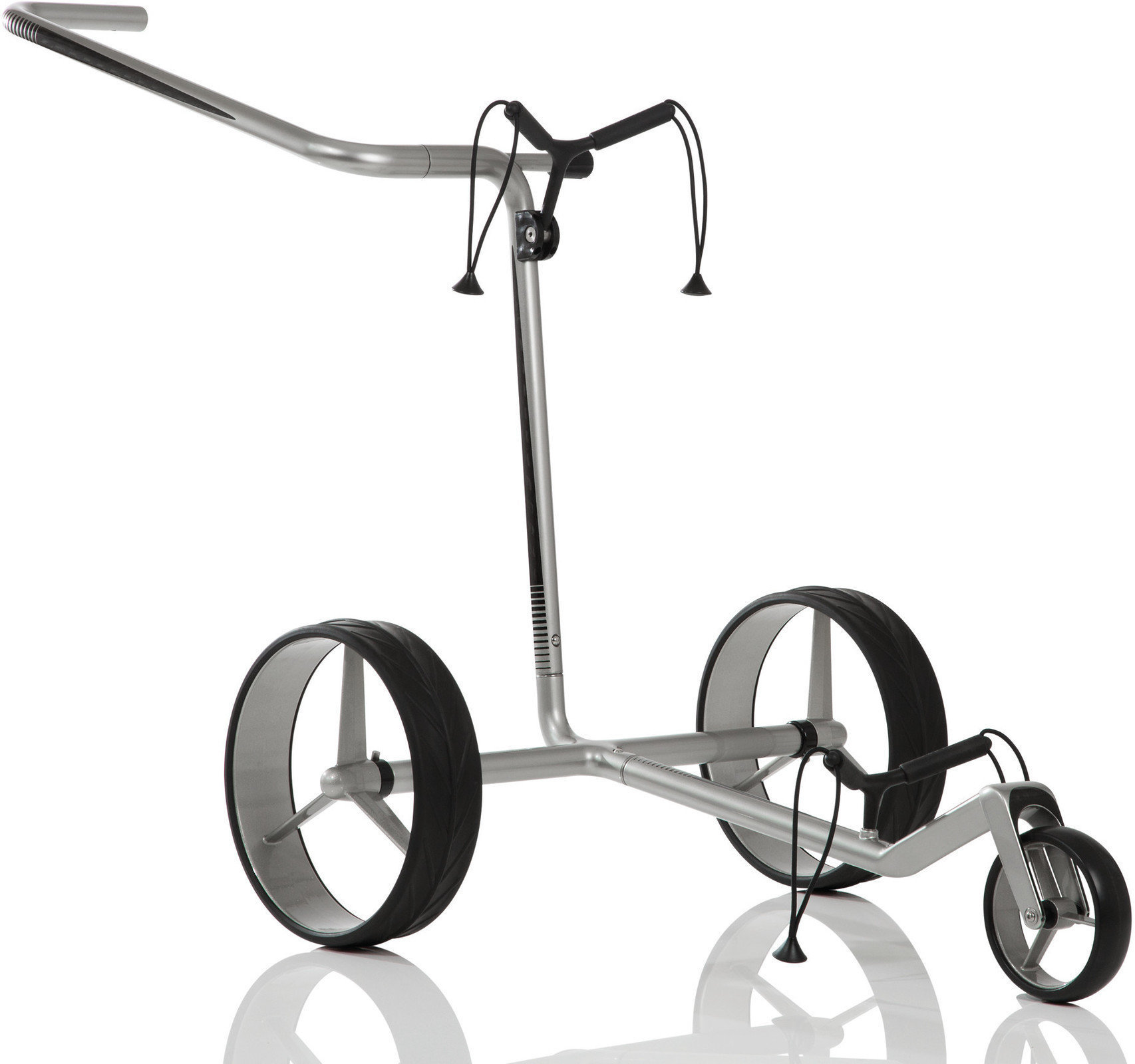 Jucad Carbon 3-Wheel Silver/Black Golf Trolley Jucad