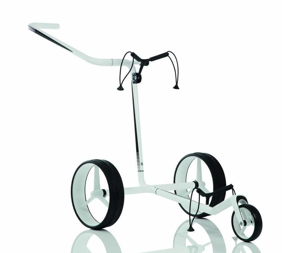 Jucad Carbon 3-Wheel White/Black Golf Trolley Jucad