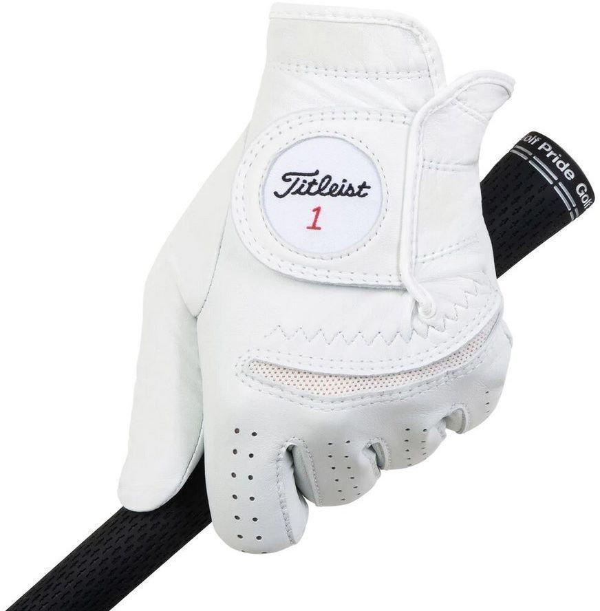 Titleist Permasoft Mens Golf Glove 2020 Left Hand for Right Handed Golfers White ML Titleist