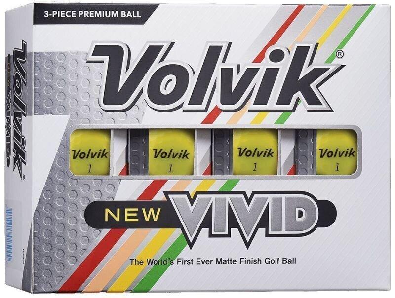Volvik Vivid 2020 Golf Balls Yellow Volvik