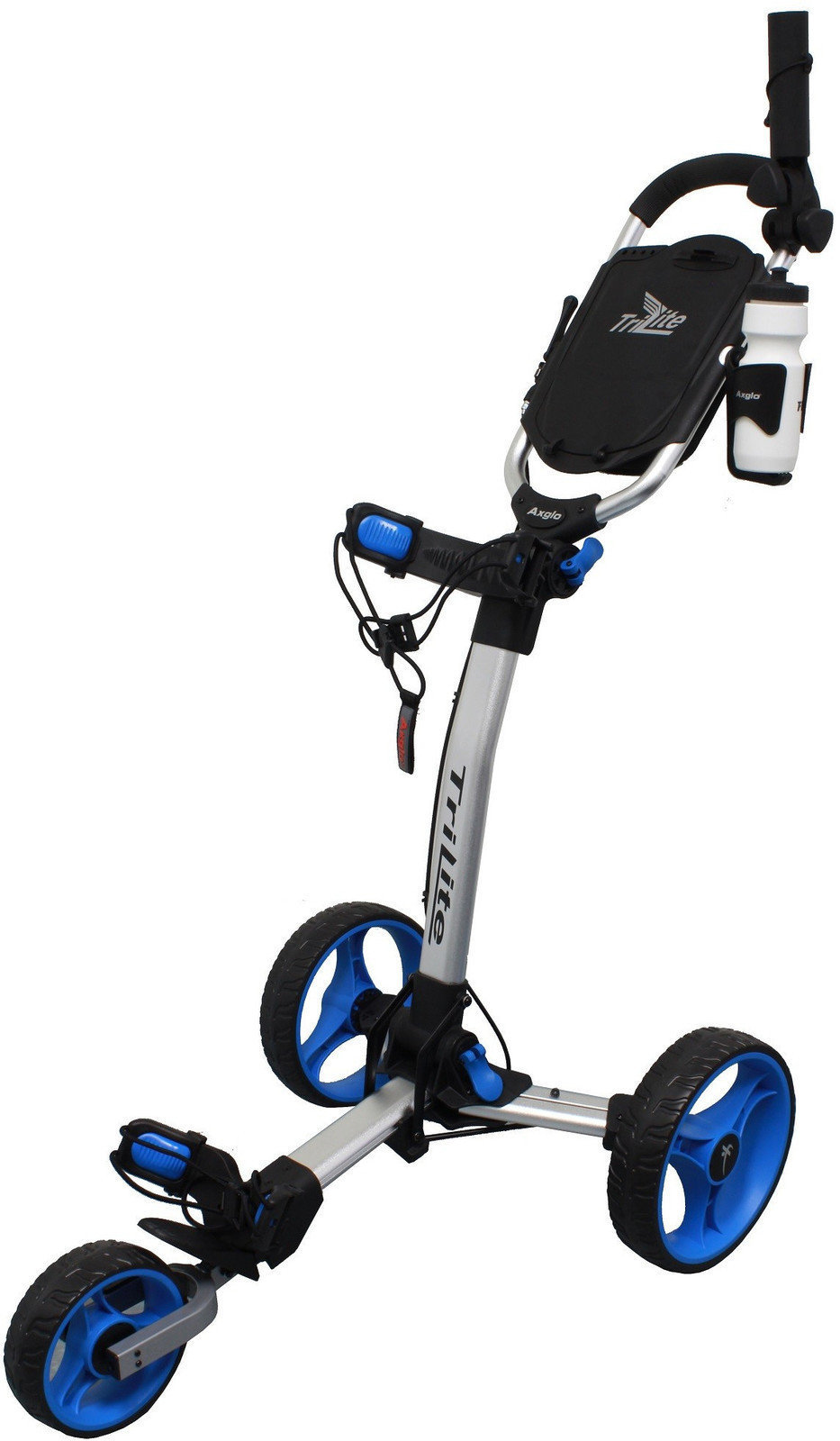 Axglo TriLite Šedá-Modrá Manuální golfové vozíky Axglo