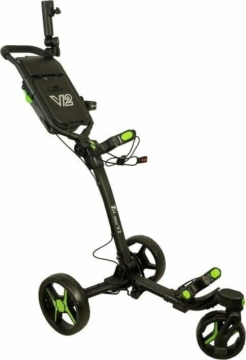 Axglo Tri-360 V2 3-Wheel SET Black/Green Manuální golfové vozíky Axglo