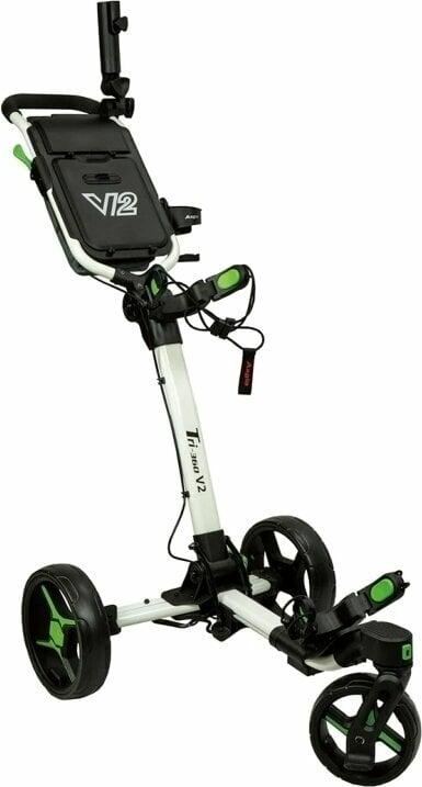 Axglo Tri-360 V2 3-Wheel SET White/Green Manuální golfové vozíky Axglo