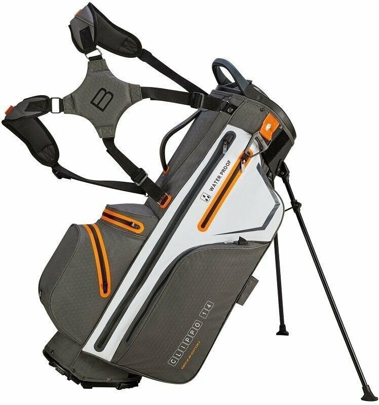 Bennington Clippo 14 Water Resistant Canon Grey/White/Orange Stand Bag Bennington