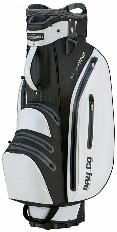 Bennington Dry GO 14 Grid Orga Water Resistant With External Putter Holder White/Black Cart Bag Bennington
