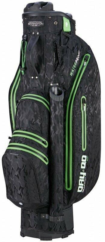 Bennington Dry QO 9 Water Resistant Black Camo/Lime Cart Bag Bennington