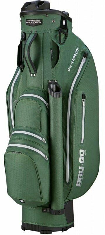 Bennington Dry QO 9 Water Resistant Dark Green/Silver Cart Bag Bennington