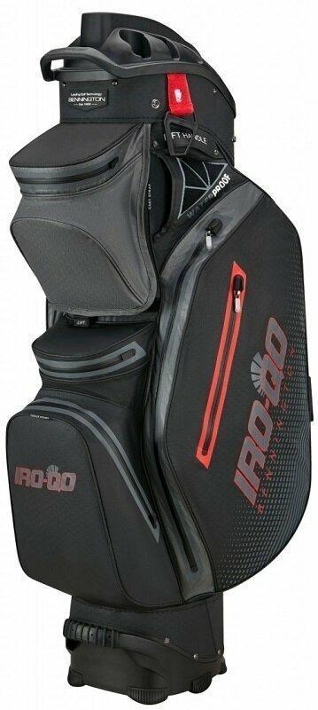 Bennington IRO QO 14 Water Resistant Black/Canon Grey/Red Cart Bag Bennington