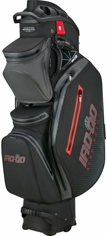 Bennington IRO QO 14 Waterproof Black/Canon Grey/Red Cart Bag Bennington