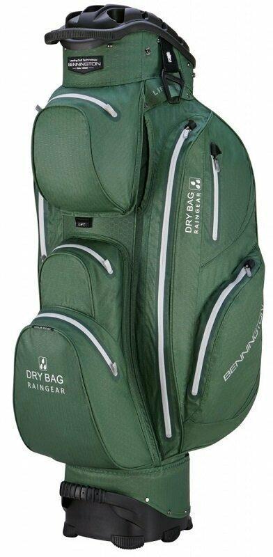 Bennington QO 14 Water Resistant Dark Green/Silver Cart Bag Bennington