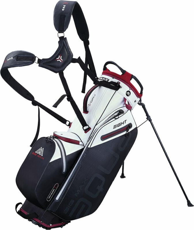 Big Max Aqua Eight G White/Black/Merlot Stand Bag Big Max