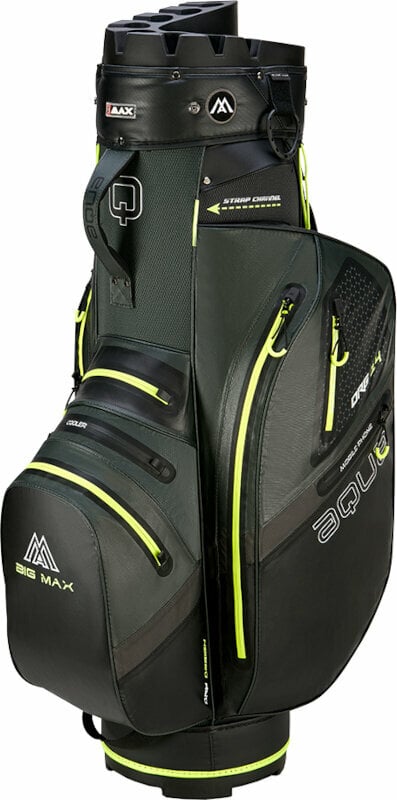 Big Max Aqua Silencio 4 Organizer Forest Green/Black/Lime Cart Bag Big Max