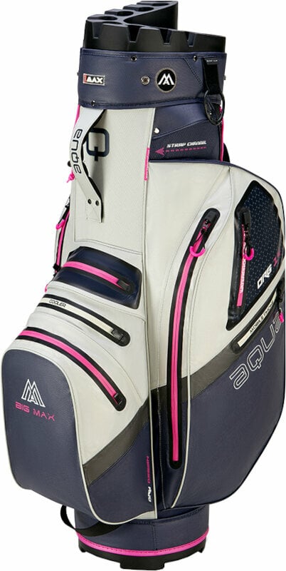 Big Max Aqua Silencio 4 Organizer Steel Blue/Off White/Fuchsia Cart Bag Big Max