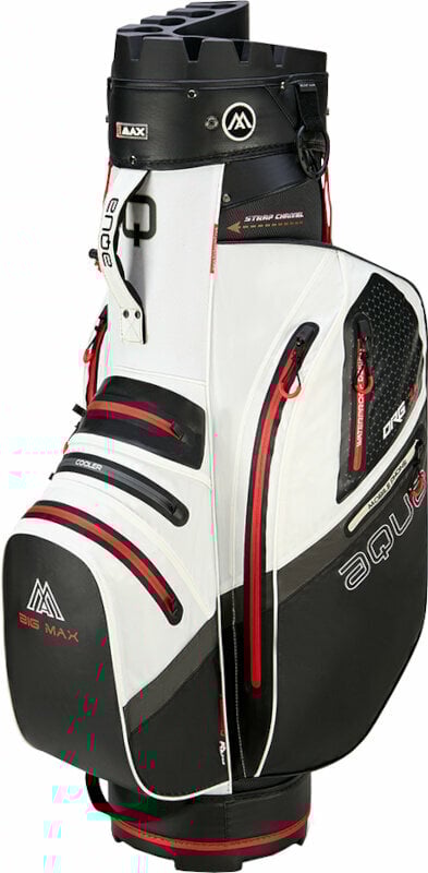 Big Max Aqua Silencio 4 Organizer White/Black/Red Cart Bag Big Max