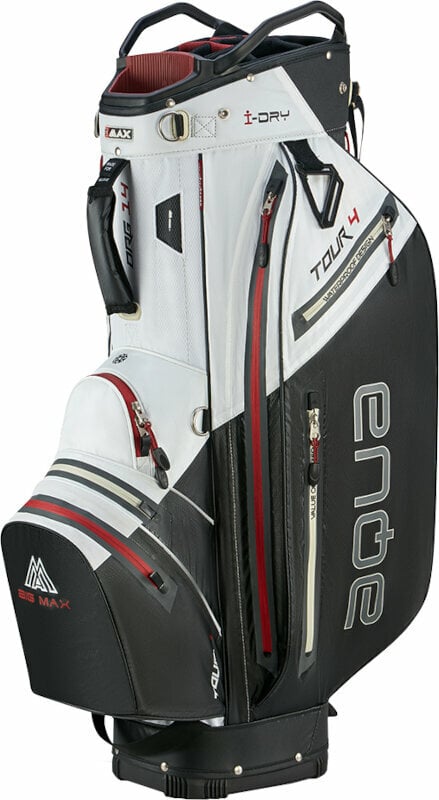 Big Max Aqua Tour 4 White/Black/Merlot Cart Bag Big Max