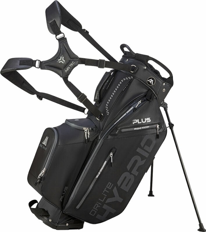 Big Max Dri Lite Hybrid Plus Black Stand Bag Big Max