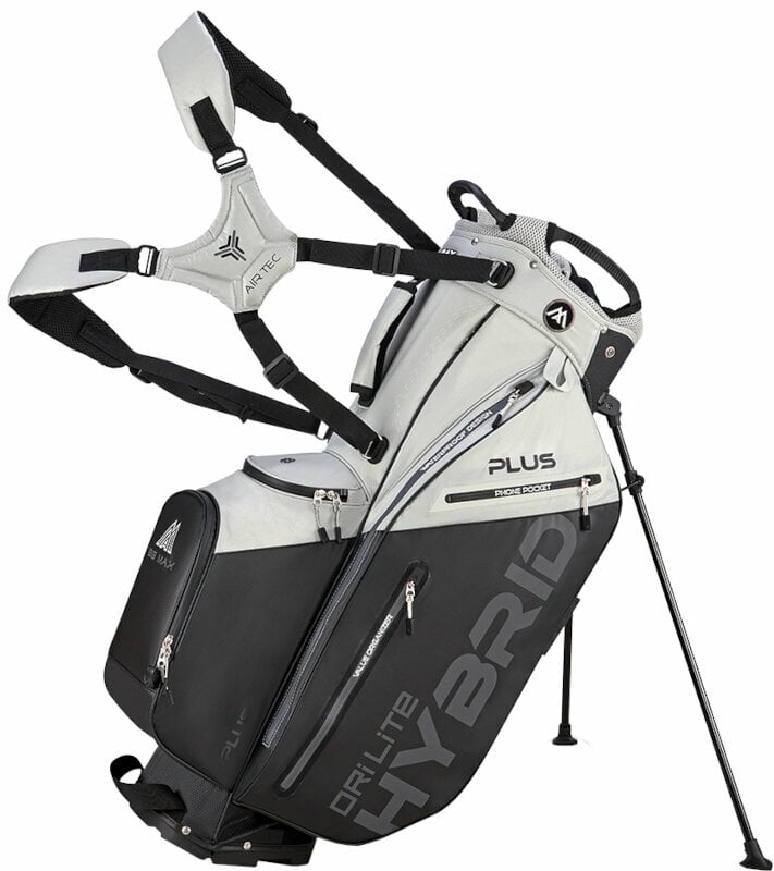 Big Max Dri Lite Hybrid Plus Grey/Black Stand Bag Big Max