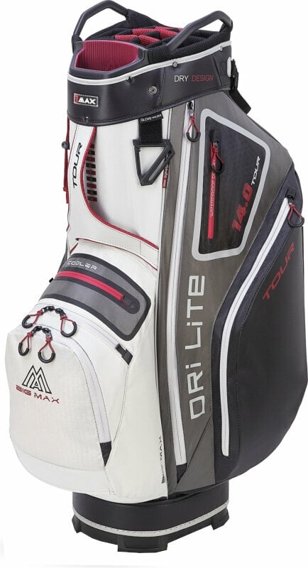 Big Max Dri Lite Tour Grey/Black/Merlot Cart Bag Big Max