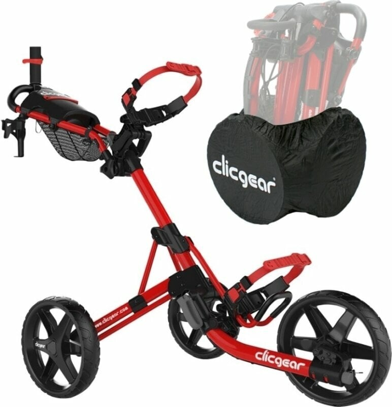 Clicgear Model 4.0 SET Matt Red Manuální golfové vozíky Clicgear
