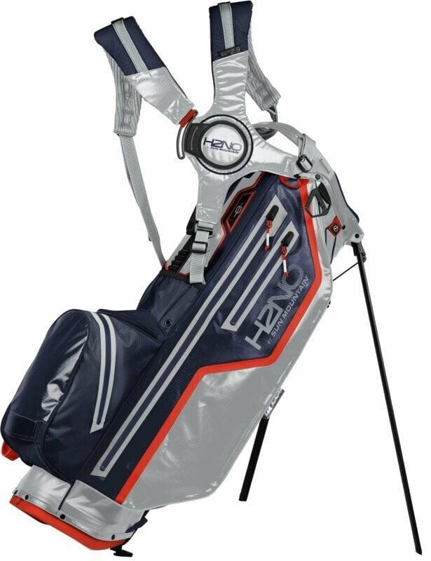 Sun Mountain H2NO 14-Way Stand Bag Cadet/Navy/Inferno Stand Bag Sun Mountain