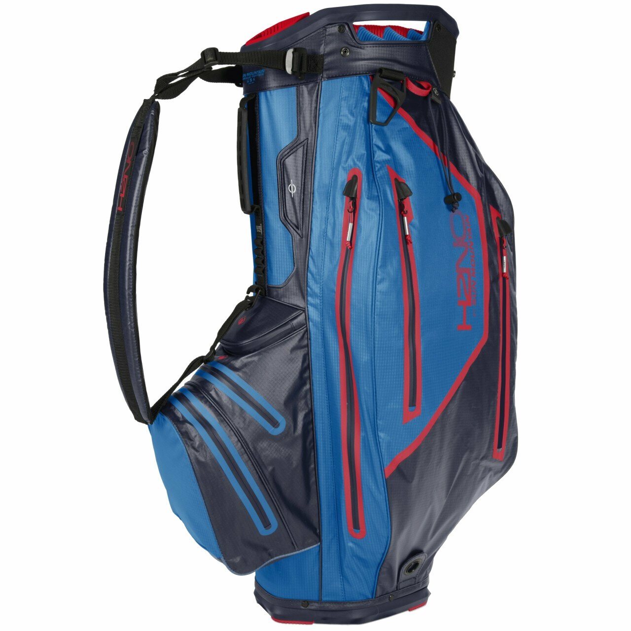 Sun Mountain H2NO Elite Cart Bag Navy/Cobalt/Red Cart Bag Sun Mountain
