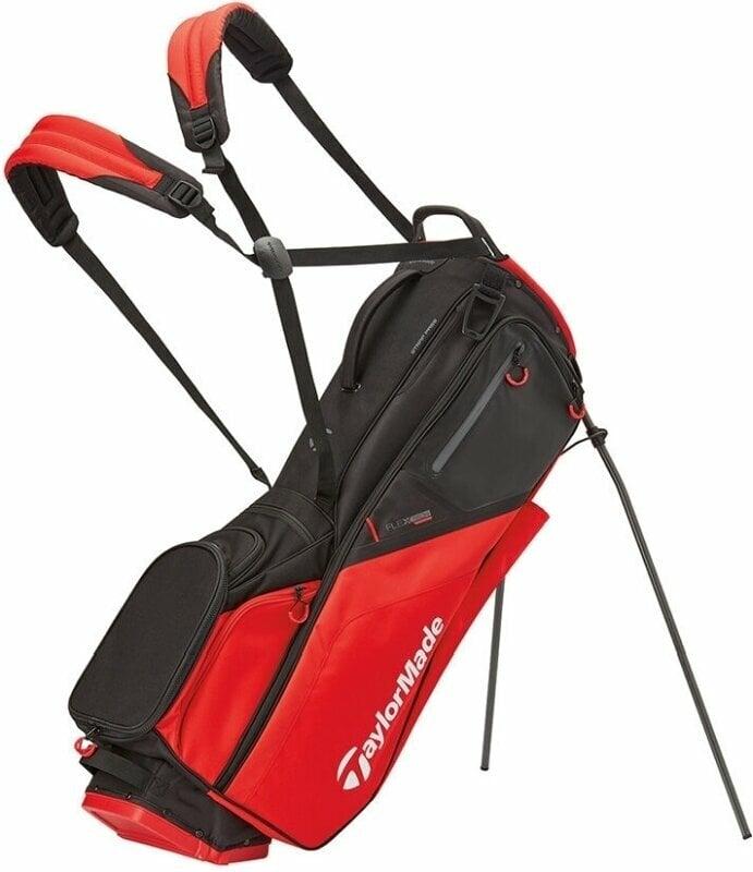 TaylorMade Flextech Waterproof Black/Red Stand Bag TaylorMade
