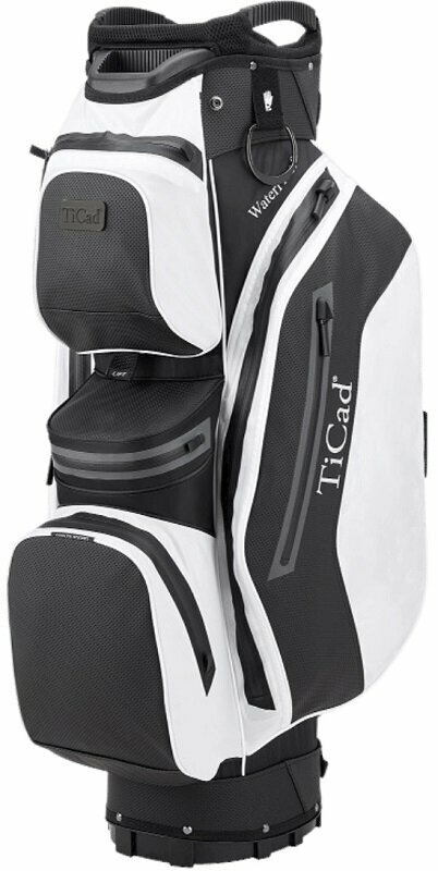 Ticad FO 14 Premium Water Resistant Black/White Cart Bag Ticad