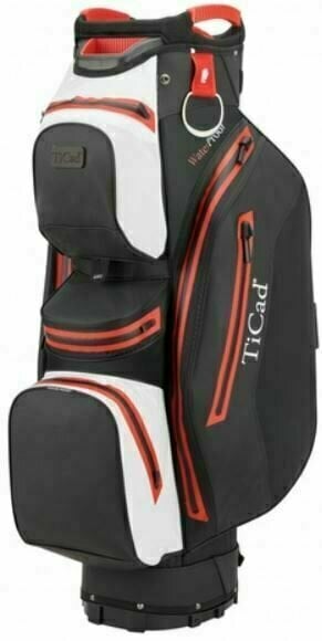 Ticad FO 14 Premium Water Resistant Black/White/Red Cart Bag Ticad