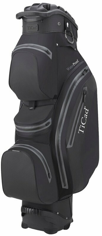 Ticad QO 14 Premium Water Resistant Black Cart Bag Ticad