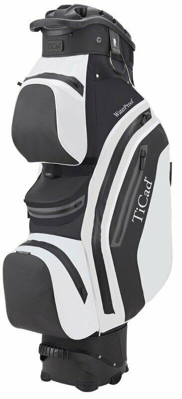 Ticad QO 14 Premium Water Resistant Black/White Cart Bag Ticad