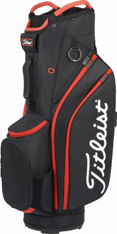 Titleist Cart 14 Black/Black/Red Cart Bag Titleist