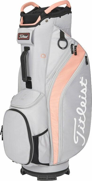 Titleist Cart 14 Grey/Peach Cart Bag Titleist