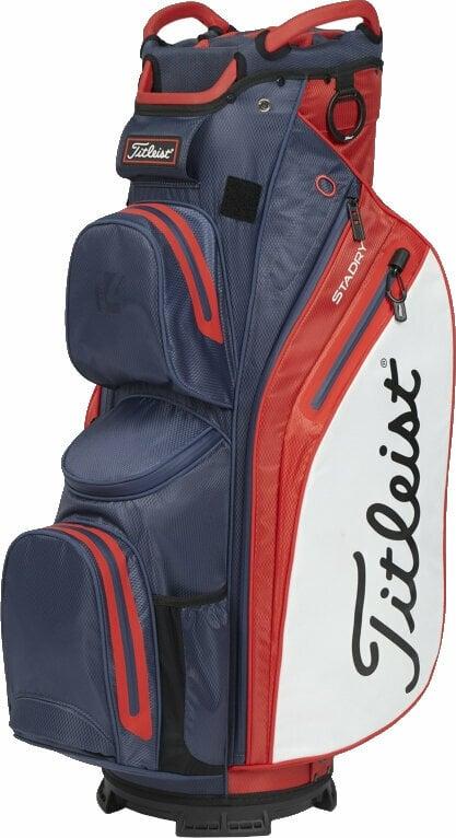 Titleist Cart 14 StaDry Navy/Red/White Cart Bag Titleist