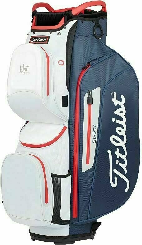 Titleist Cart 15 StaDry Navy/White/Red Cart Bag Titleist
