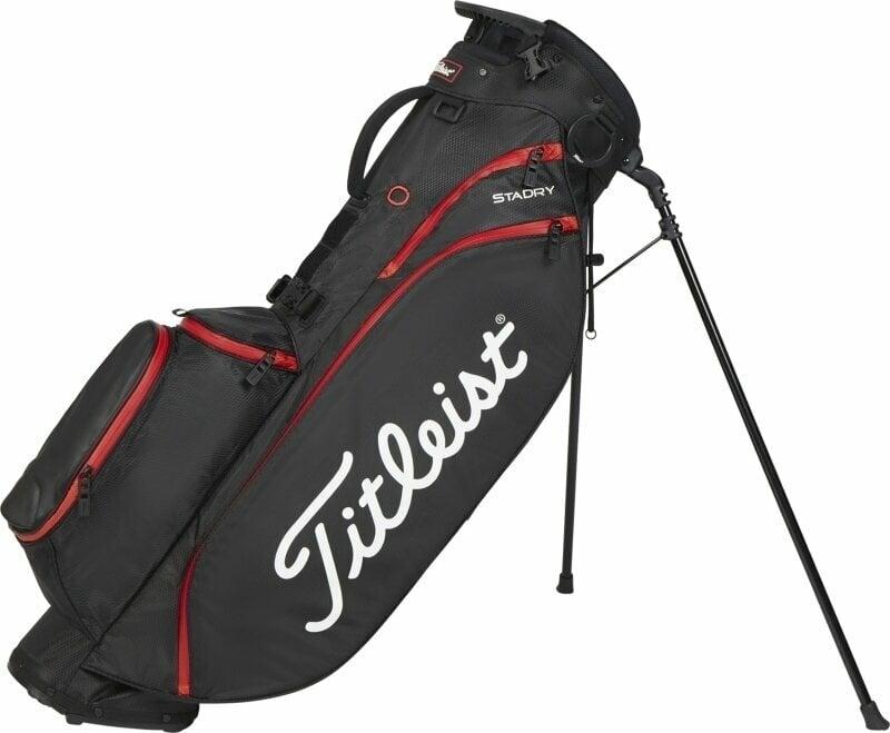 Titleist Players 4 StaDry Black/Black/Red Stand Bag Titleist