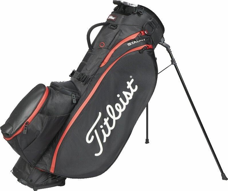 Titleist Players 5 StaDry Black/Black/Red Stand Bag Titleist