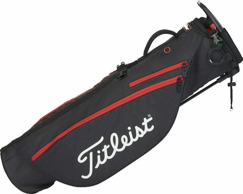Titleist Premium Carry Bag Black/Black/Red Stand Bag Titleist