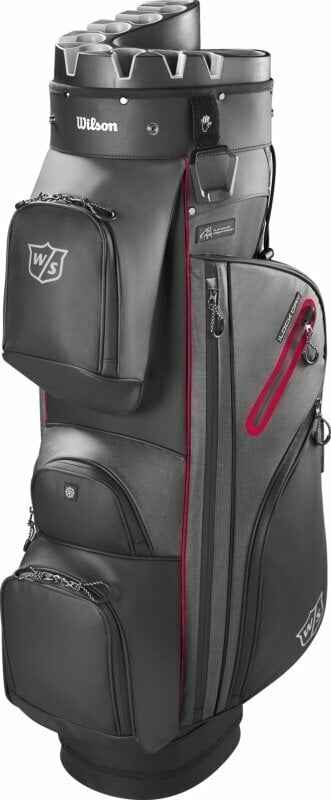 Wilson Staff I Lock Dry Cart Bag Black/Red Cart Bag Wilson Staff