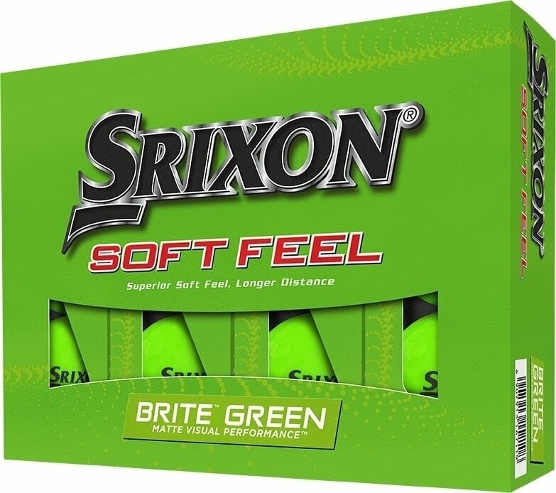 Srixon Soft Feel Brite 13 Golf Balls Brite Green Srixon